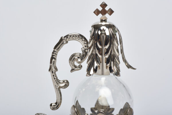 Servizio ampolle da Altare argentate su vassoio mod. Stromboli art. G.1518 - immagine 2