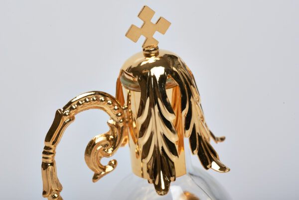Servizio ampolle da Altare dorato su vassoio mod. Stromboli art. G.1517 - immagine 2