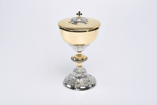 Calice e Pisside barocchi in fusione bicolore art. G.1887/1888 - immagine 2