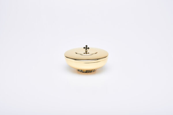 Pisside con base e coperchio diam. 14 cm. art. G.864