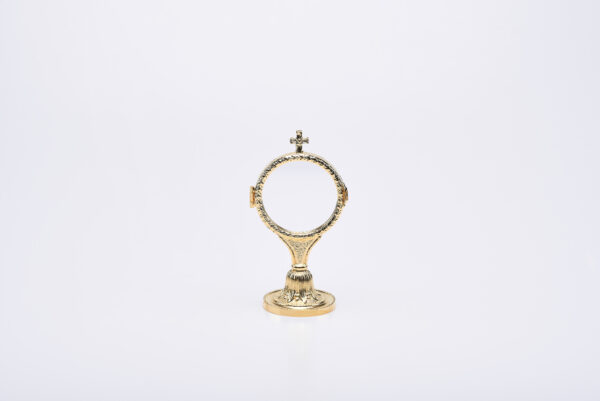 Teca esposizione in fusione di ottone dorato art. G.349/1