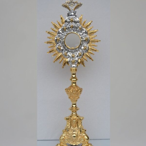 Ostensorio barocco in fusione di ottone art. G. OS9