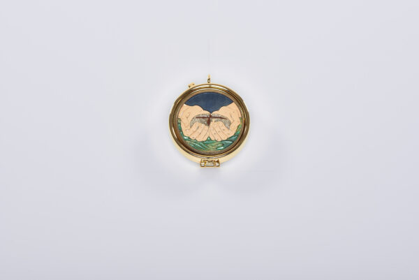 Teca smaltata tipo Mani e Pane art. G.1800