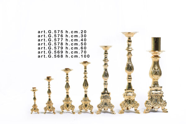 Candeliere Rococò h. 70 cm. art. G.569 - immagine 2