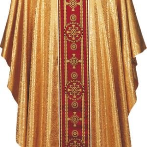 Casula oro in tessuto in broderie con gallone art. G.03