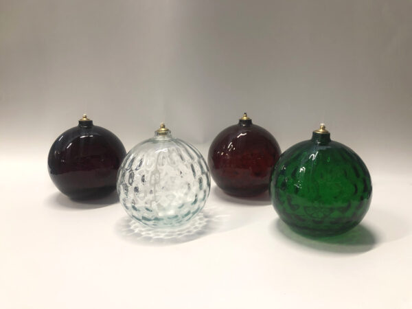 Lampada in cristallo a cera liquida nei 4 colori liturgici art. G.1484 - immagine 2