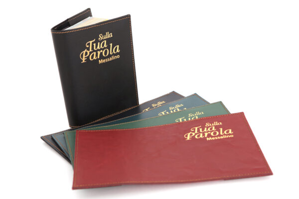 Coprimessalino "Sulla Tua Parola" in vero cuoio art. G.DM49 - immagine 2