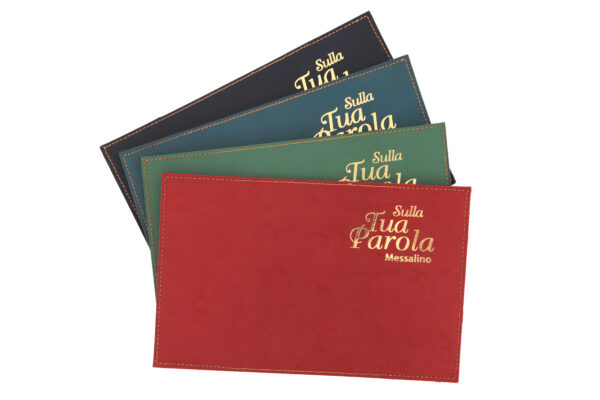 Coprimessalino "Sulla Tua Parola" in vero cuoio art. G.DM49 - immagine 3