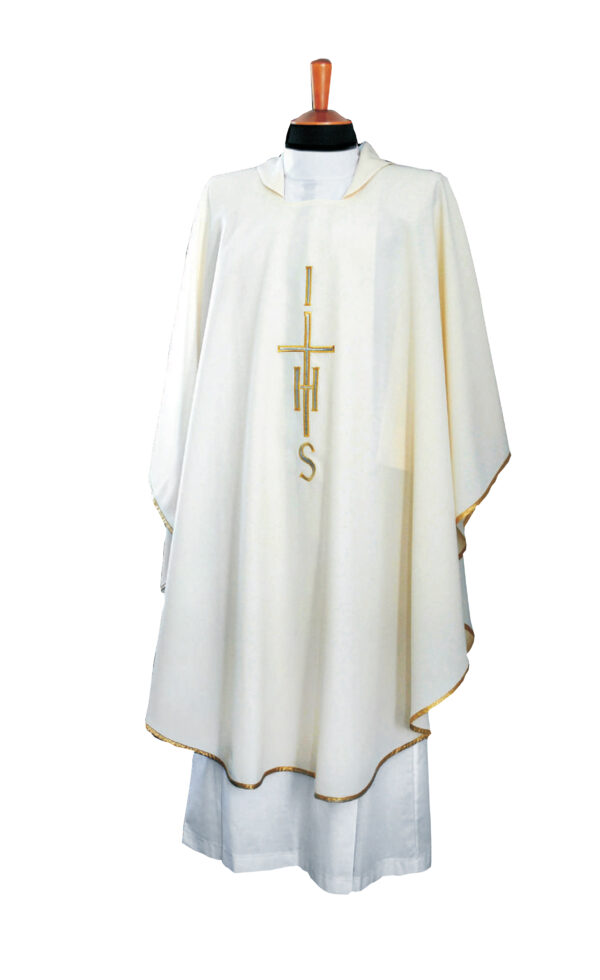 Casula in micromonastico con ricamo diretto art. G.104