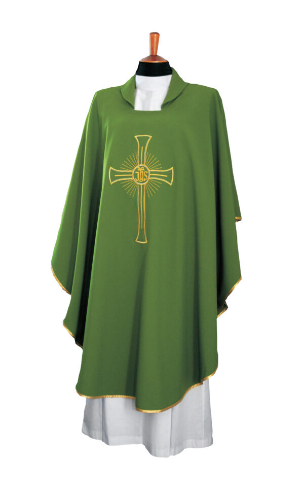 Casula in micromonastico con ricamo diretto art. G.106