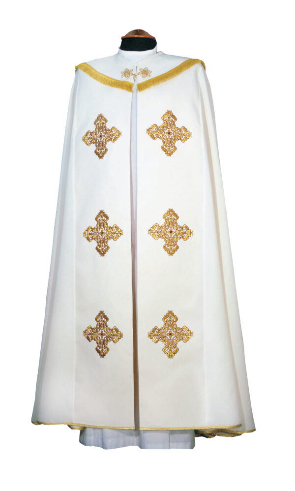 Piviale in micromonastico con ricamo art. G.P132