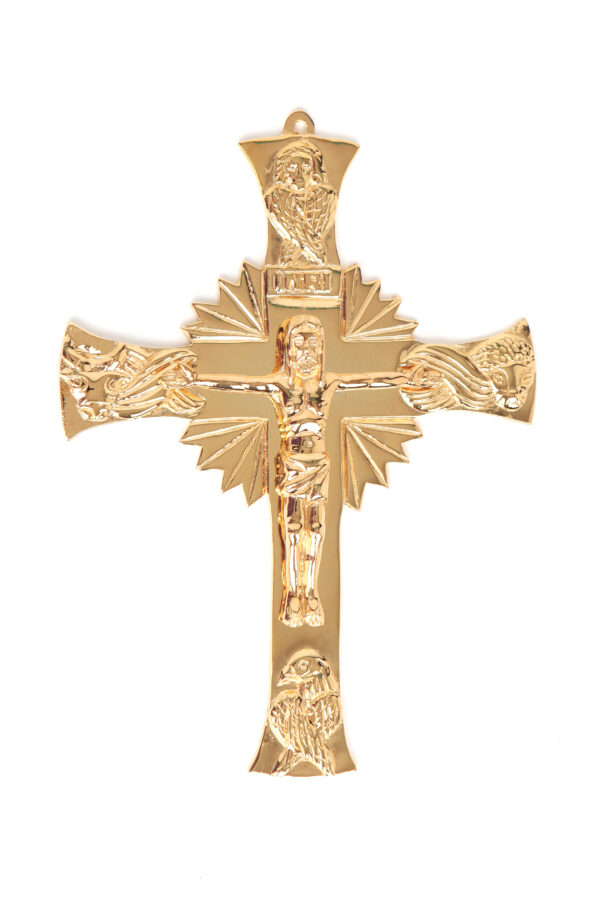 Croce con Cristo in ottone art. G.DM565