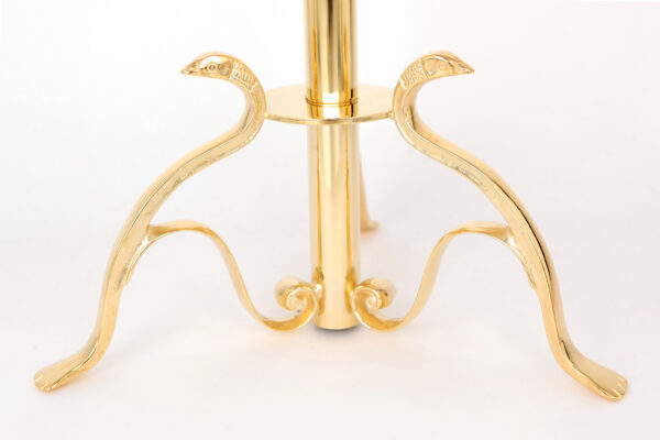 Croce astile Mondo in ottone dorato art. G.DM530.2 - immagine 3