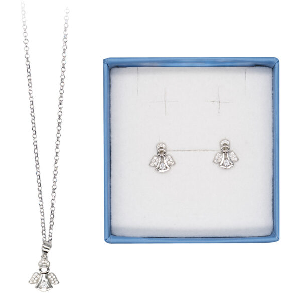Parure Collanina ed Orecchini in argento mod. Angelo art. G.AR.P.ANG