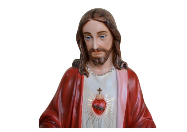 Statua cm. 110 del sacro Cuore di Gesù con braccia aperte art. G.122.110 - immagine 2