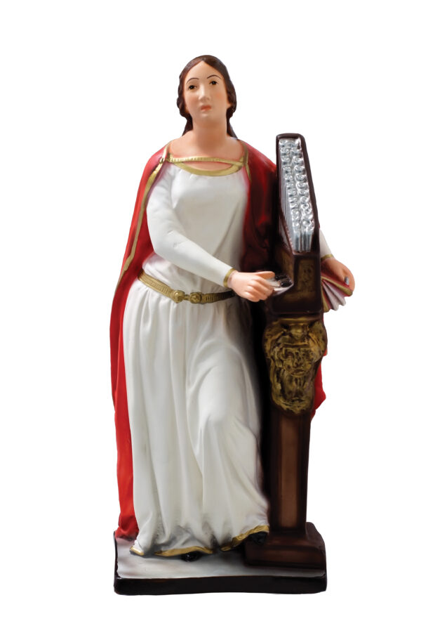 Statua cm. 40 di Santa Cecilia art. G.207.40