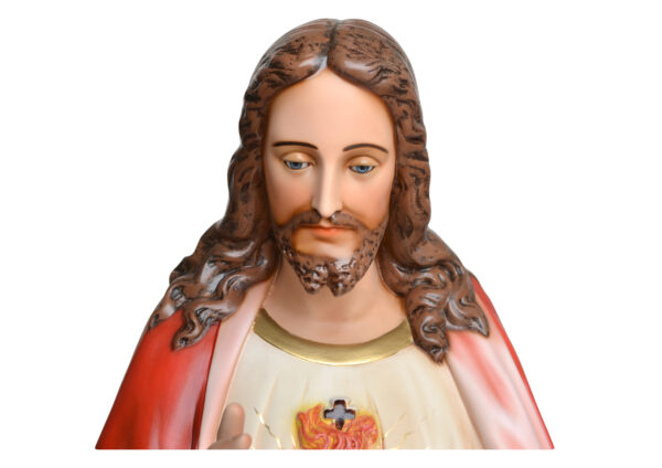 Statua cm. 160 del Sacro Cuore di Gesù Benedicente art. G.121.160 - immagine 2