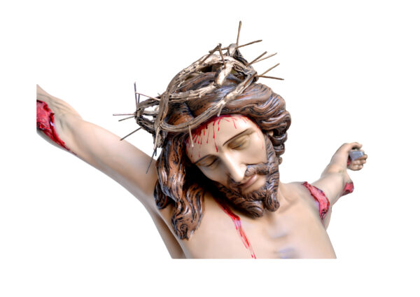 Cristo cm. 180 su croce di legno art. G.108.180 - immagine 2