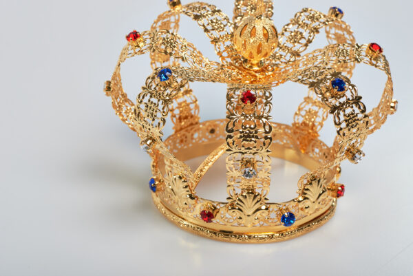Corona imperiale in ottone dorato 24K art. G.4100 - immagine 3