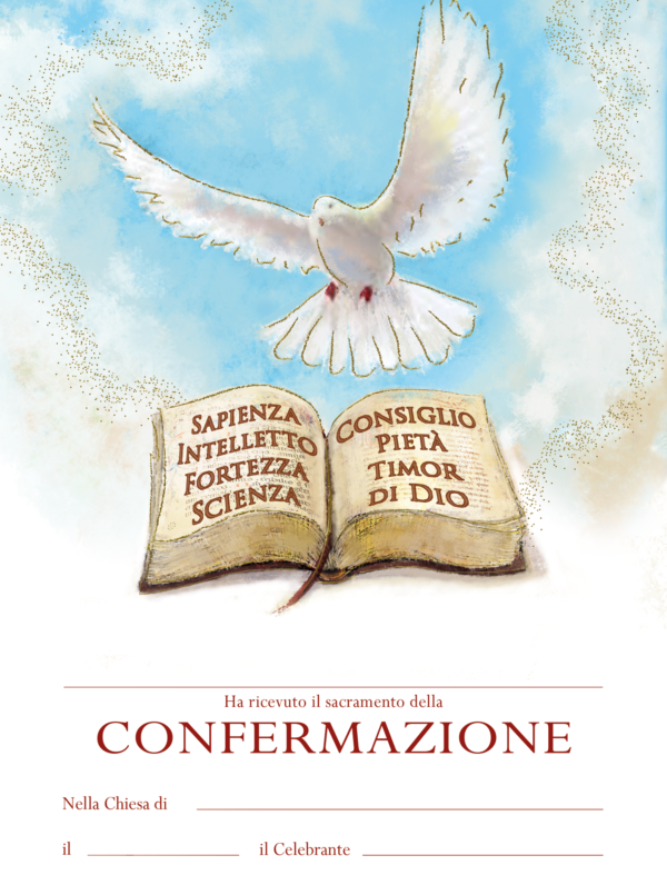 Pergamena personalizzabile per la Confermazione art. G.3007.K158