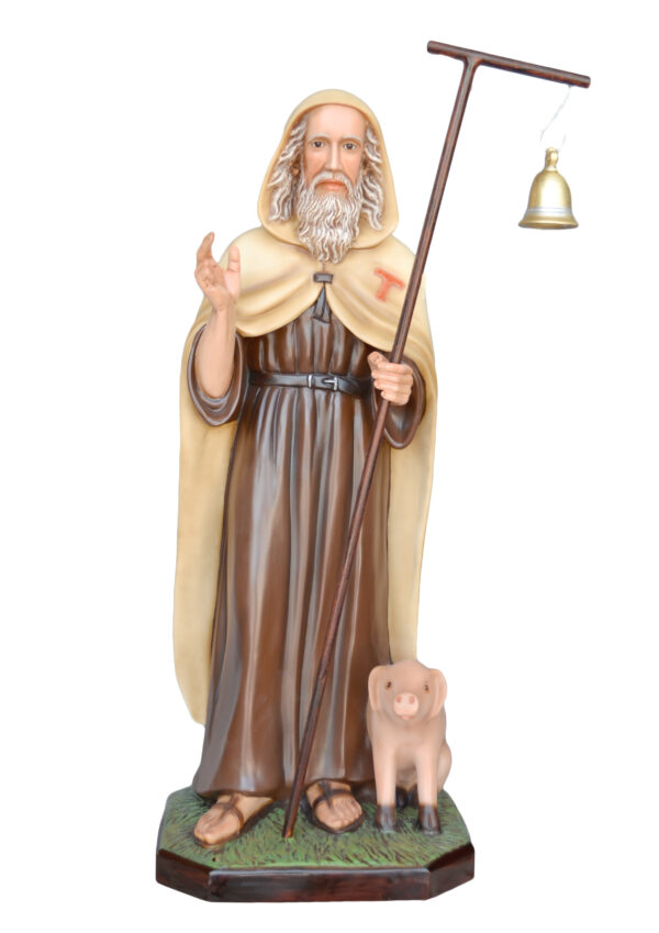Statua cm. 100 di S. Antonio Abate art. G.302.100