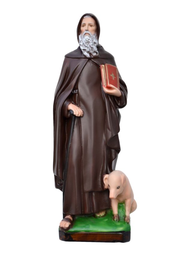Statua cm. 40 di S. Antonio Abate art. G.302.40
