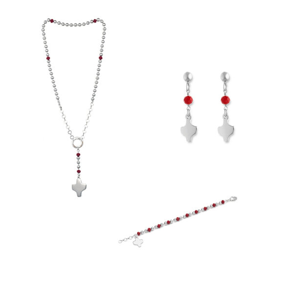 Parure collana orecchini e bracciale silver art. F.COB.P