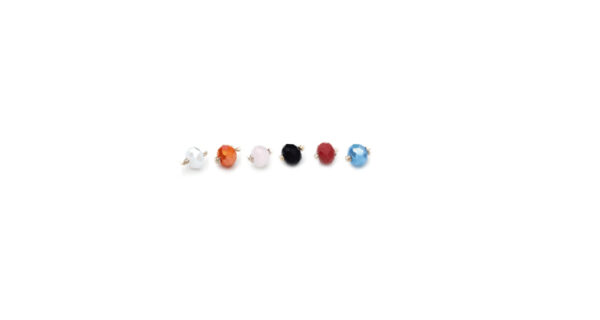 Collana rosario 3 decine con grani in cristallo art. G.F105 - immagine 2