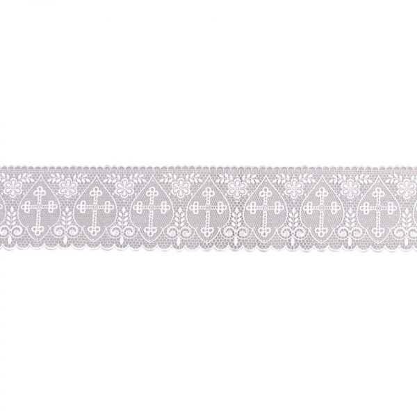 Pizzo macramè h. 16 cm. in cotone 100% art. G.MOD120