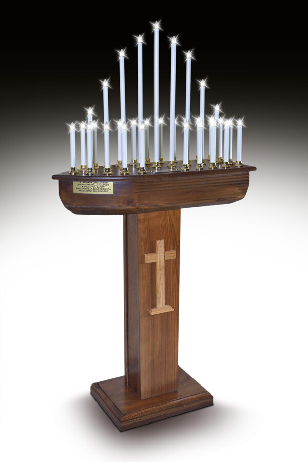 Candeliere votivo mod. Vela elettronico automatico art. G.F09.32